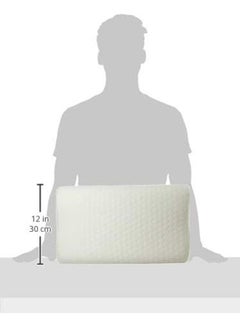 Zest Protective Orthopedic Contour Pillow Memory Foam White 50 x 30 x 10cm  - Image 1