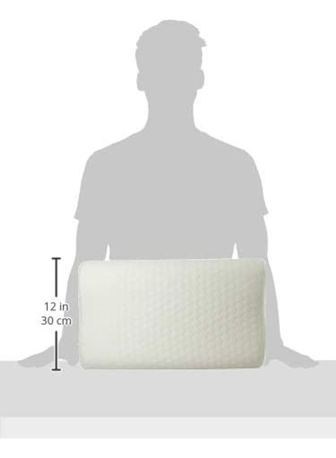 Zest - Protective Orthopedic Contour Pillow Memory Foam White 50 x 30 x 10cm - Image 1