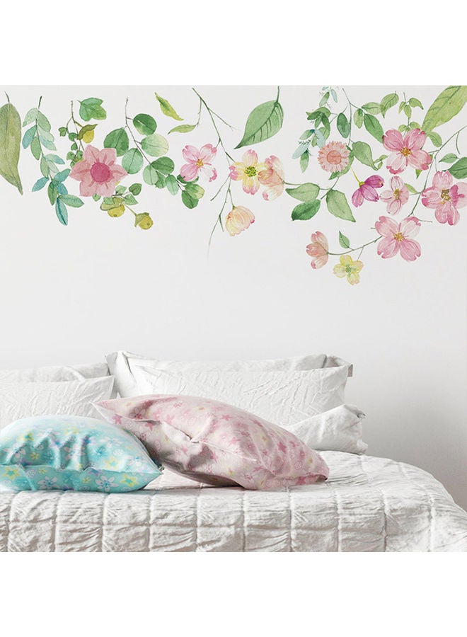 Flower Themed Wall Sticker Multicolour - Image 1