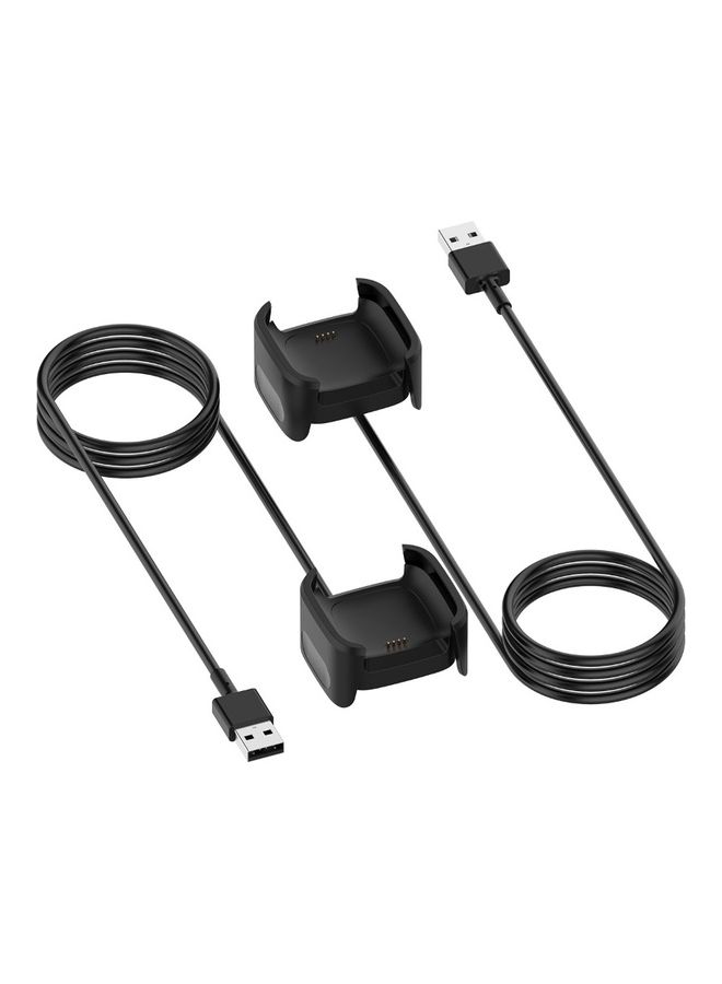 Replacement USB Charging Cable For Fitbit Versa 2 Smart Watch Black - Image 4