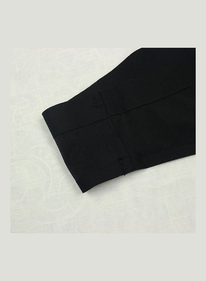 Pack Of 2 Solid Pattern T-Back Thong Panties Black/Beige  - Image 4
