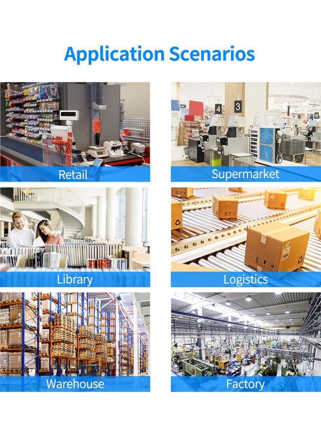 Aibecy Wireless Handheld 1D Barcode Scanner Device Black/Silver - Image 4