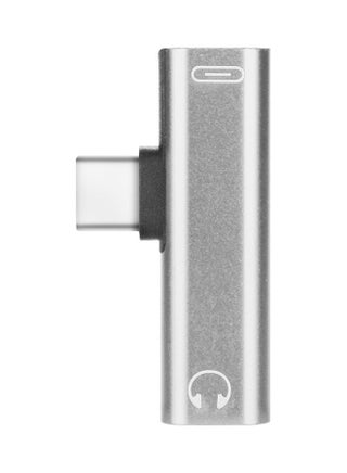 Portable Type C Charge Headphones Adapter for MIUI Huawei Silver - v1626970599/N49371279A_1