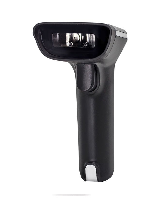 Aibecy - 2-in-1 Handheld 1D Barcode Scanner Wireless and USB Wired Compatible with Windows Android Mac Black/Silver - Image 1