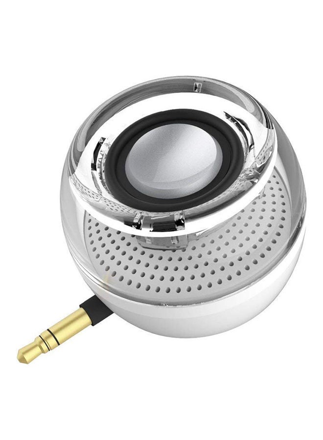 Plug Mini Speaker For PC White/Clear  - Image 1