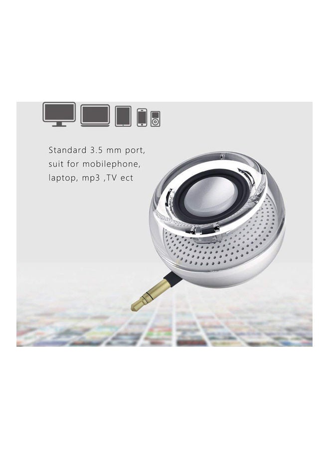 Plug Mini Speaker For PC White/Clear  - Image 2