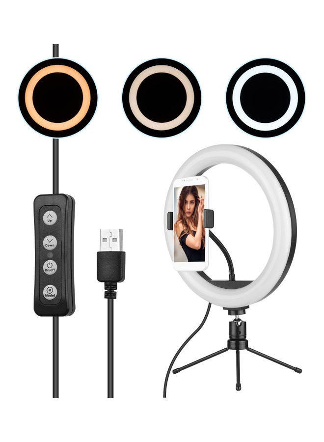 طقم مصابيح LED حلقية، مع ملحقات أبيض/ أبيض دافئ/ أصفر - Image 2