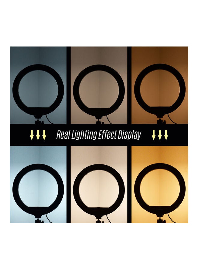 طقم مصابيح LED حلقية، مع ملحقات أبيض/ أبيض دافئ/ أصفر - Image 5