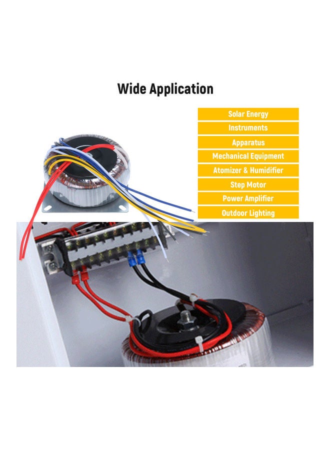 محول حلقي بمضخم مرحلة واحدة متعدد الألوان 25.50x7.00x20.00سم - Image 2