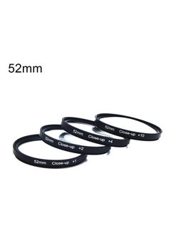 Generic 4-Piece Optical Glass SLR Camera Macro Lens Close-up Filters Black  - Image 1