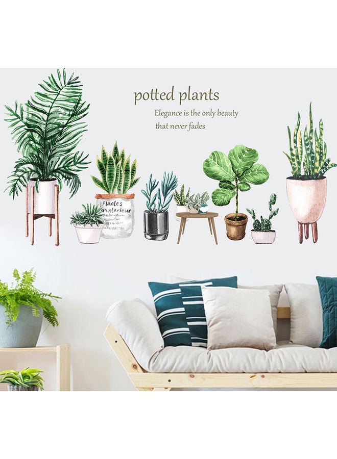 Potted Plant Wall Sticker Multicolour - Image 2