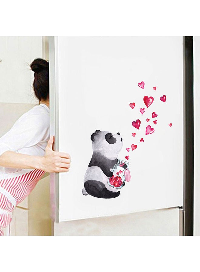 Panda Heart Wall Sticker Multicolour - Image 3