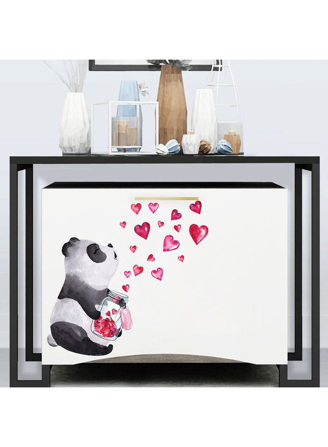 Panda Heart Wall Sticker Multicolour - Image 4