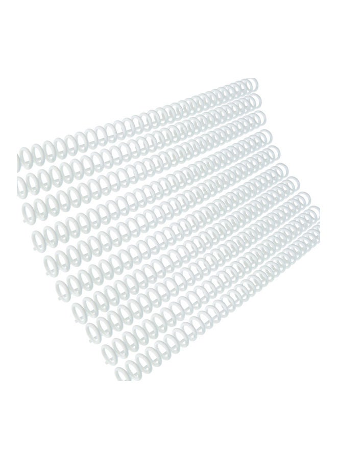 Kw-trio 10-Piece 30-Hole Loose Leaf Binder Rings White  - Image 1