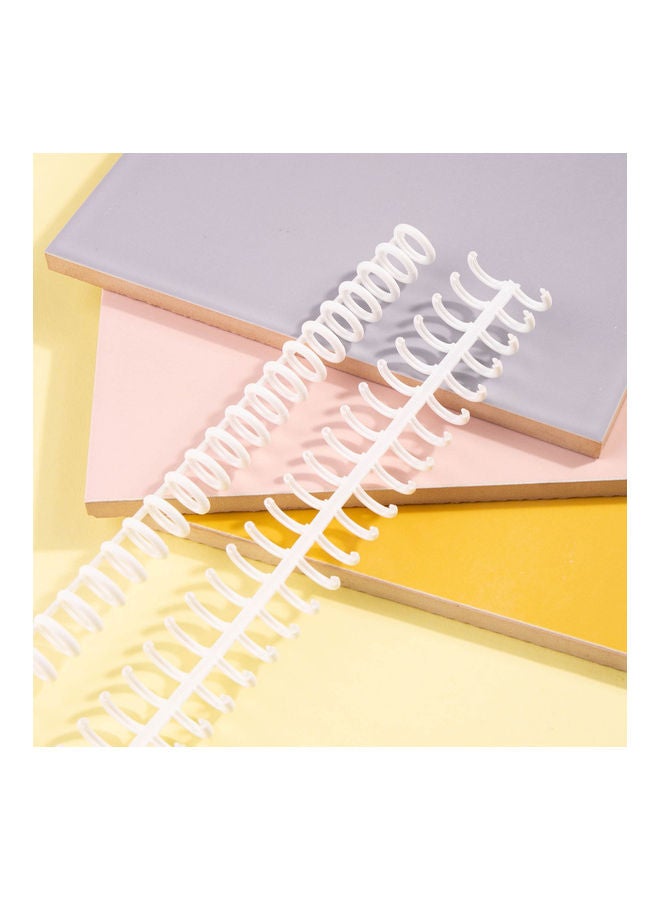 Kw-trio 10-Piece 30-Hole Loose Leaf Binder Rings White  - Image 3