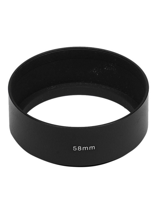 Generic Hood Screw-in Tele Metal Lens for DSLR Canon Black/Clear  - Image 2