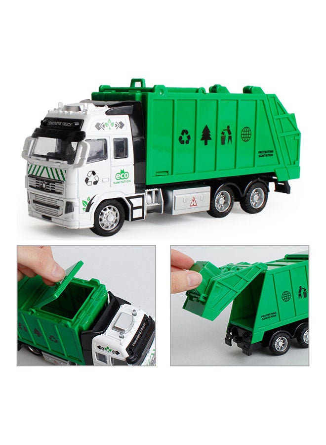 Generic - Vehicle Model Engineering Garbage Sanitation Truck Multicolour - Image 1