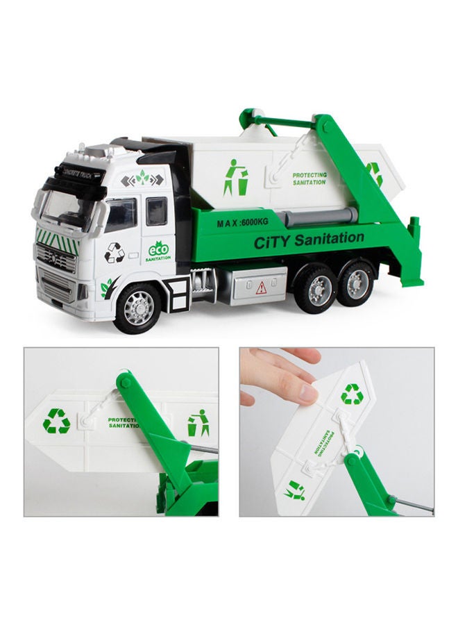 Generic - Vehicle Model Engineering Garbage Sanitation Truck Multicolour - Image 1