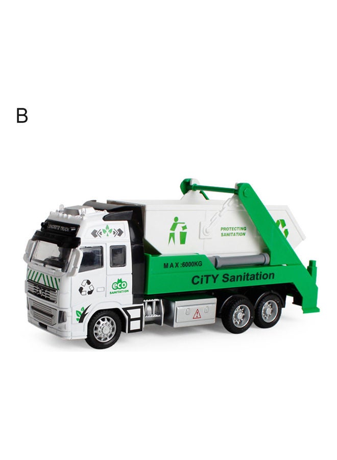Generic - Vehicle Model Engineering Garbage Sanitation Truck Multicolour - Image 1