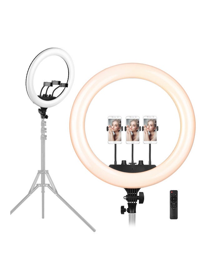 طقم مكون من حلقة إضاءة LED للتصوير الفوتوغرافي أبيض - Image 3