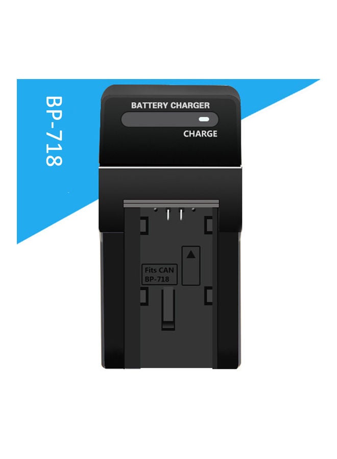 Safety Digital Camera Battery Single Charger for Canon BP-718 Black - Image 1