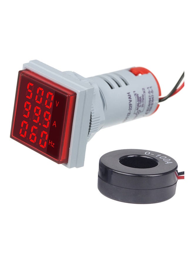 مقياس جهد مربع صغير أحمر - Image 2