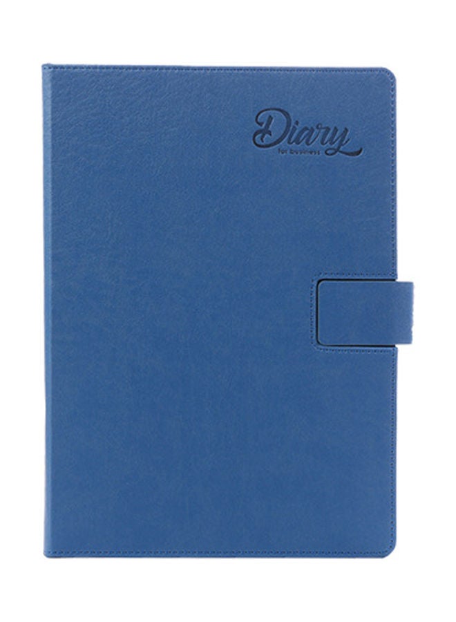 18K 128-Sheets Self-Filling Daily Planner Notebook for Business Blue - Image 1