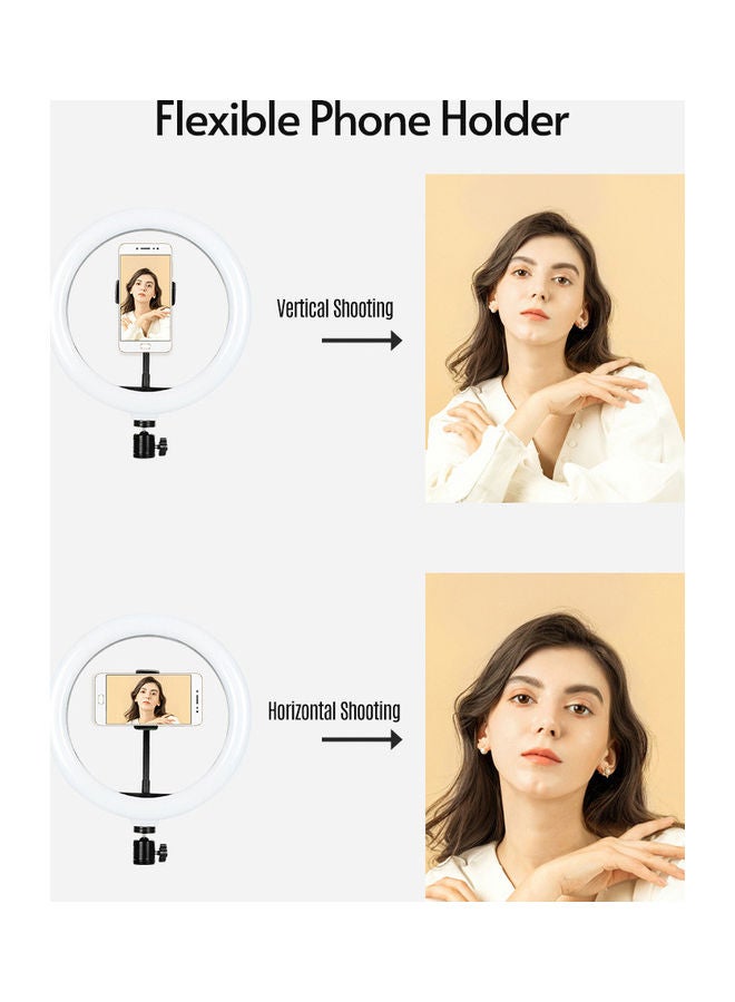 مصباح حلقي بإضاءة متعددة الألوان RGB مع إكسسوارات متعدد الألوان - Image 4