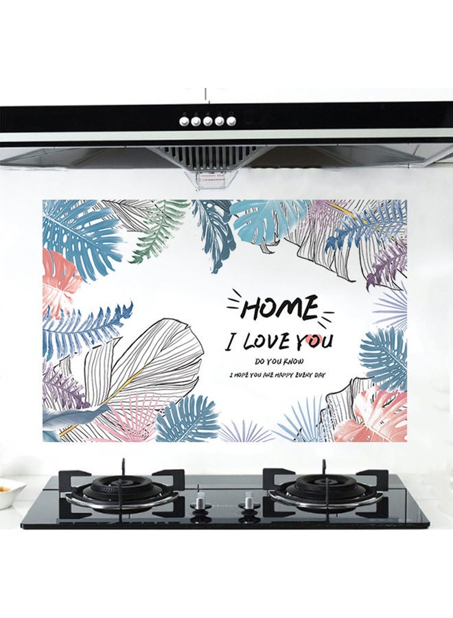 Anti-Oil Heat Resistant Home Letter Leaf Wall Tile Sticker Multicolour - Image 3