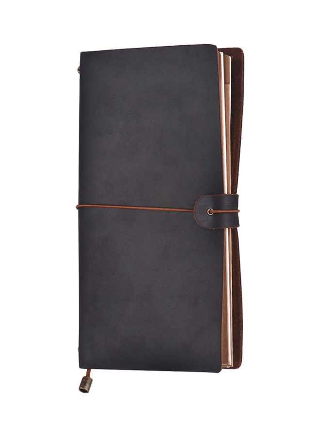 Generic Leather Travel Notebook Brown  - Image 1