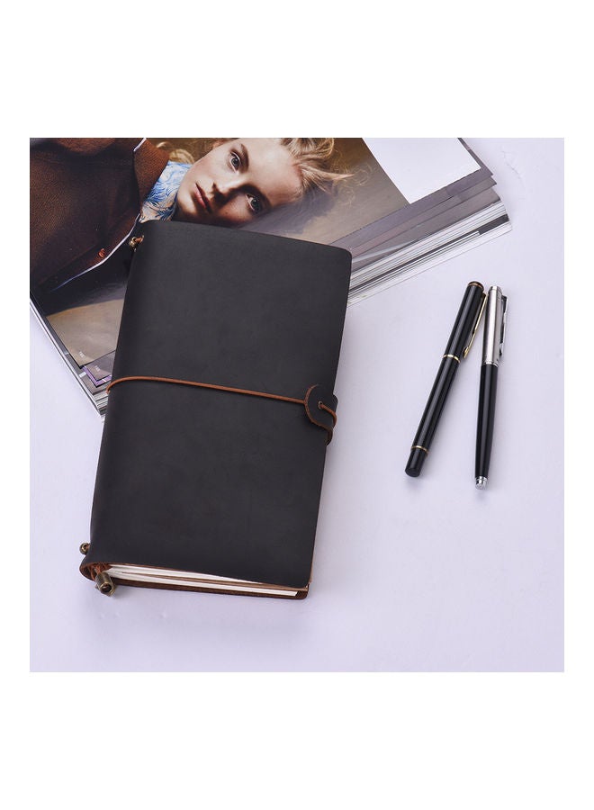 Generic Leather Travel Notebook Brown  - Image 2