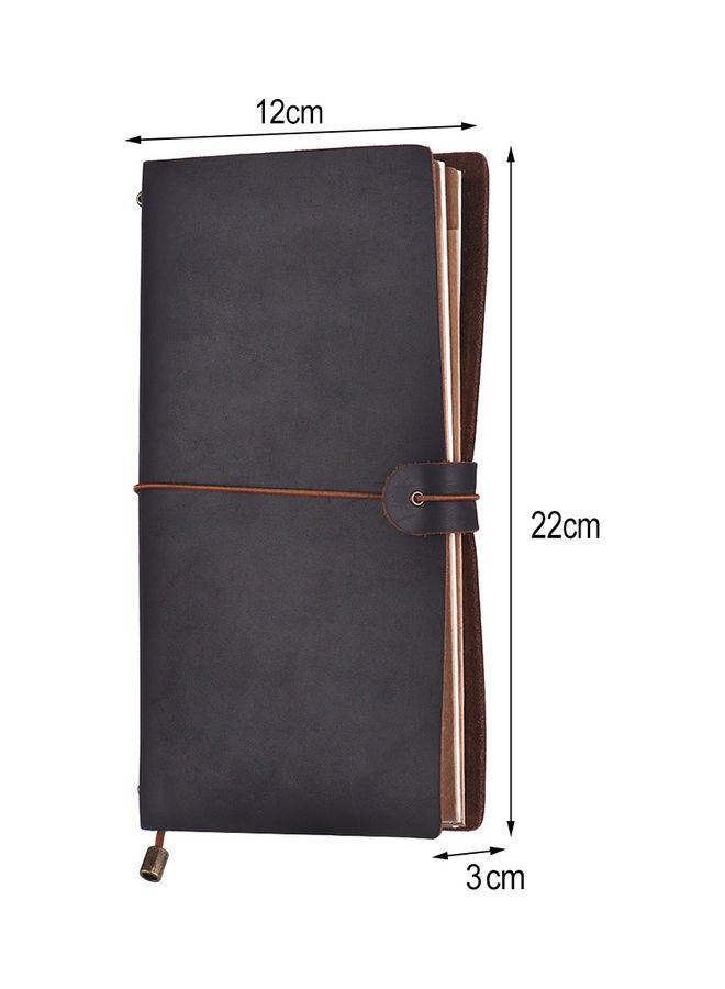 Generic Leather Travel Notebook Brown  - Image 4