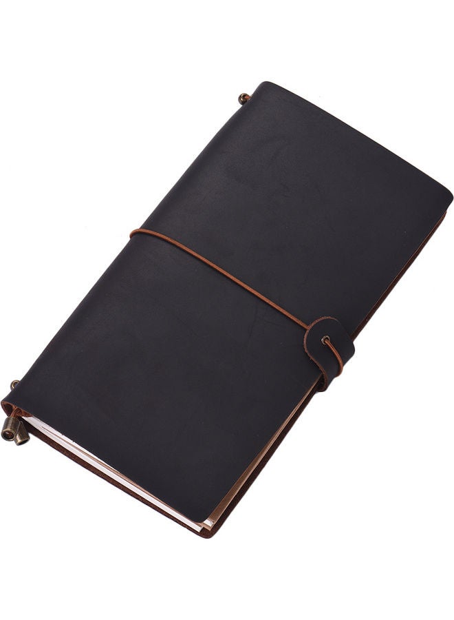 Generic Leather Travel Notebook Brown  - Image 3