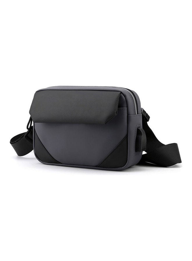 Generic Wear-Resistant Crossbody Single Shoulder Nylon Sling Bag with Charging Port  - Image 1
