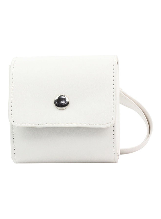 Faux Leather Protective Storage Handbag For Paperang Thermal Printer White  - Image 1