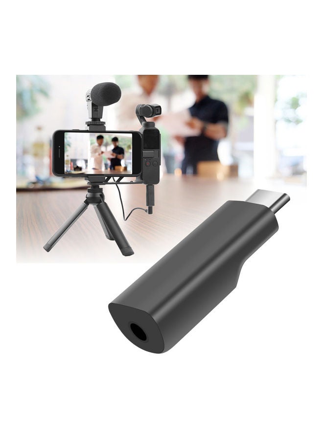 Audio Adapter Converter for DJI Osmo Pocket Camera Black  - Image 3