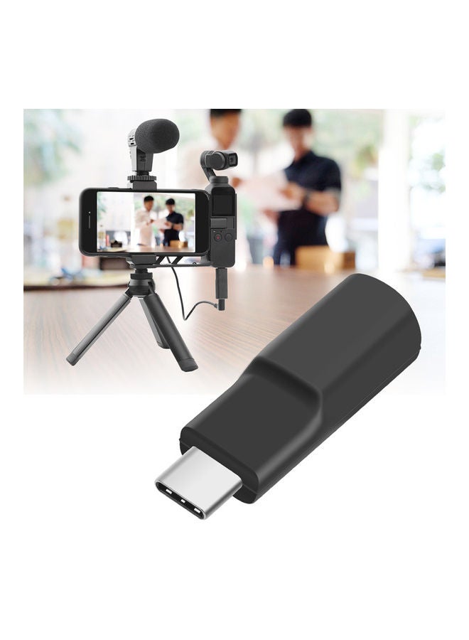 Audio Adapter Converter for DJI Osmo Pocket Camera Black  - Image 2
