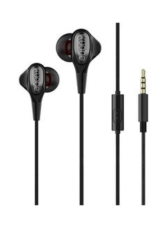 Wired  Earphones with Mic Black