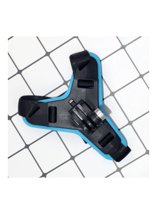 Motorcycle Helmet Chin Mount Holder Camera Stand Accessory Blue/Black  - Image 2