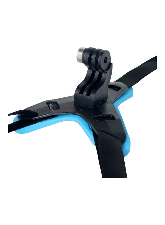 Motorcycle Helmet Chin Mount Holder Camera Stand Accessory Blue/Black  - Image 3
