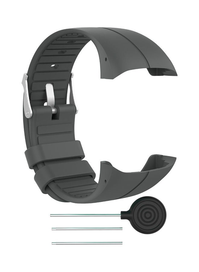 Silicone Watch Strap with Tools for Polar M400 M430 Black