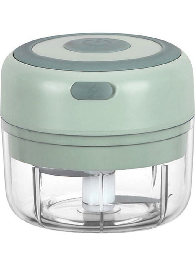 Household Electric Mini Garlic Chopper Food Chopper Green/Clear - Image 1