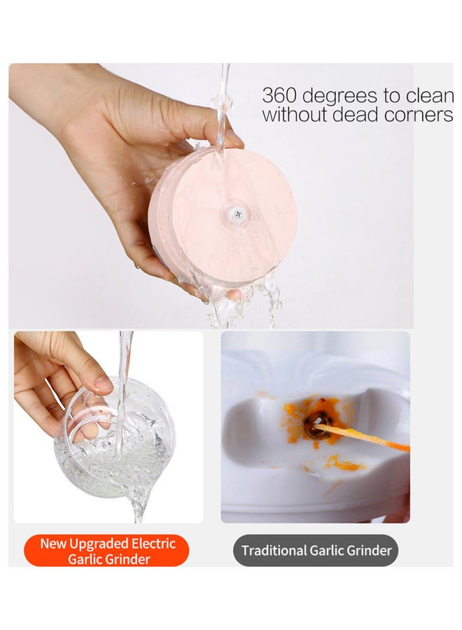 Household Electric Mini Garlic Chopper Food Chopper Green/Clear - Image 3