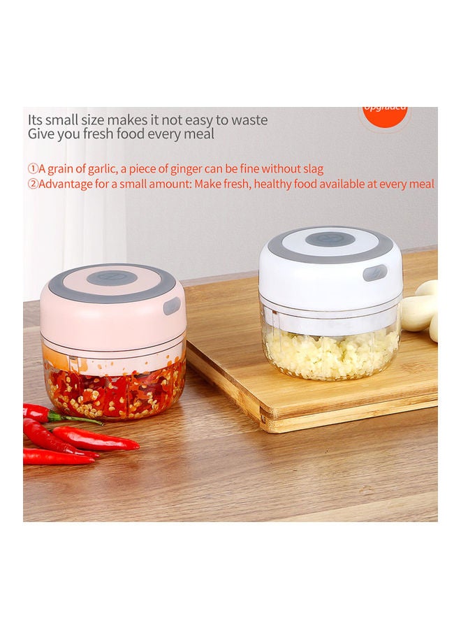 Household Electric Mini Garlic Chopper Food Chopper Green/Clear - Image 4