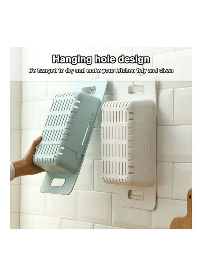 Over Sink Collapsible Colander Blue  - Image 2