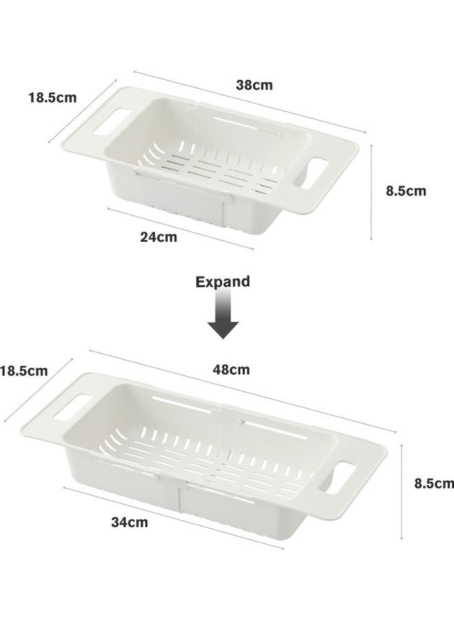 Over Sink Collapsible Colander Blue  - Image 3