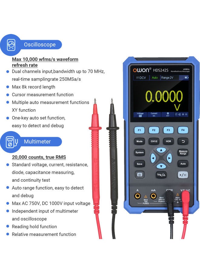 Owon - Handheld Oscilloscope Multicolour - Image 1