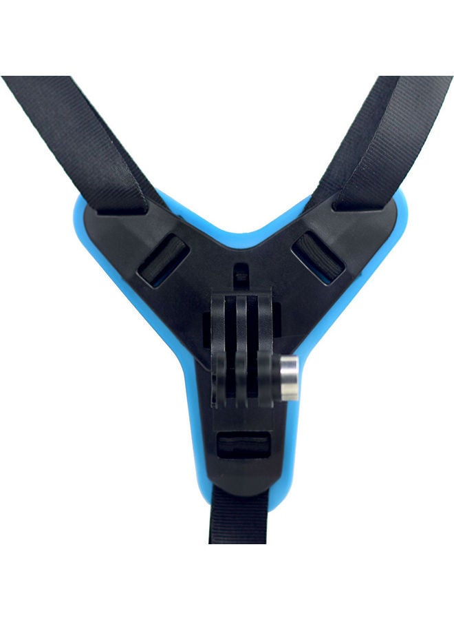 Motorcycle Helmet Chin Mount Holder Camera Stand Accessory Blue/Black  - Image 1