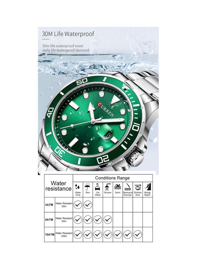 كارين ساعة يد بعقارب أنيقة للرجال - Image 3