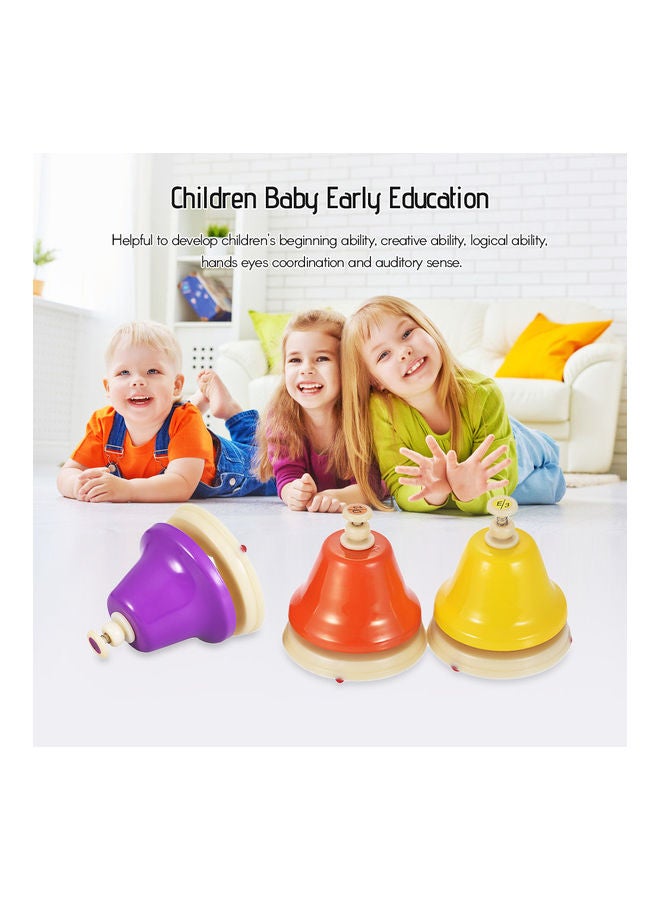 طقم أجراس يدوية مُلونة من 8 قطع - Image 2
